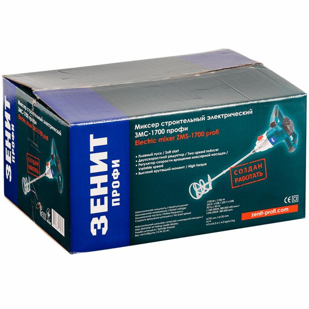 Міксер будівельний Зеніт ЗМС-1700 Профи (846808) - зображення 9