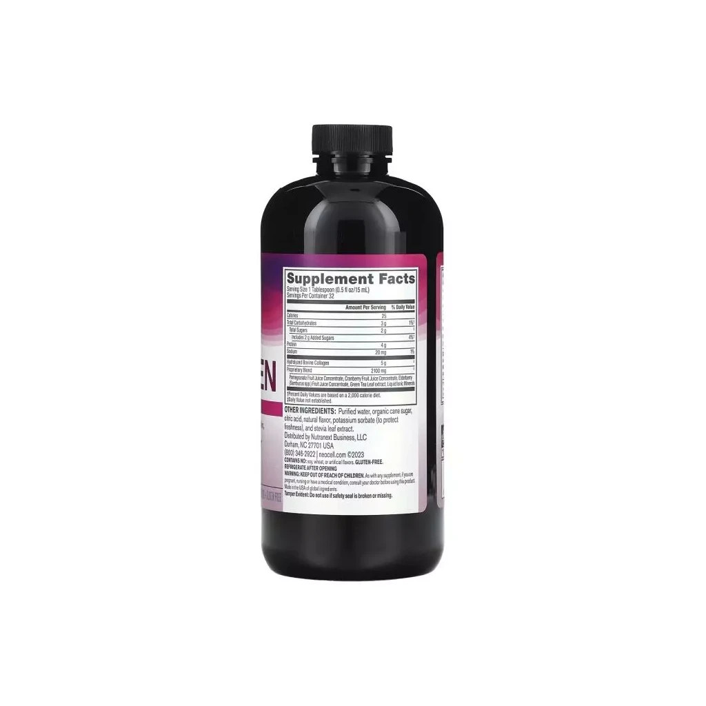 Вітамінно-мінеральний комплекс Neocell Рідкий Колаген типу 1 та 3, Смак Гранату, Collagen Type 1 & 3 Liquid, (NEL-13295) - зображення 2