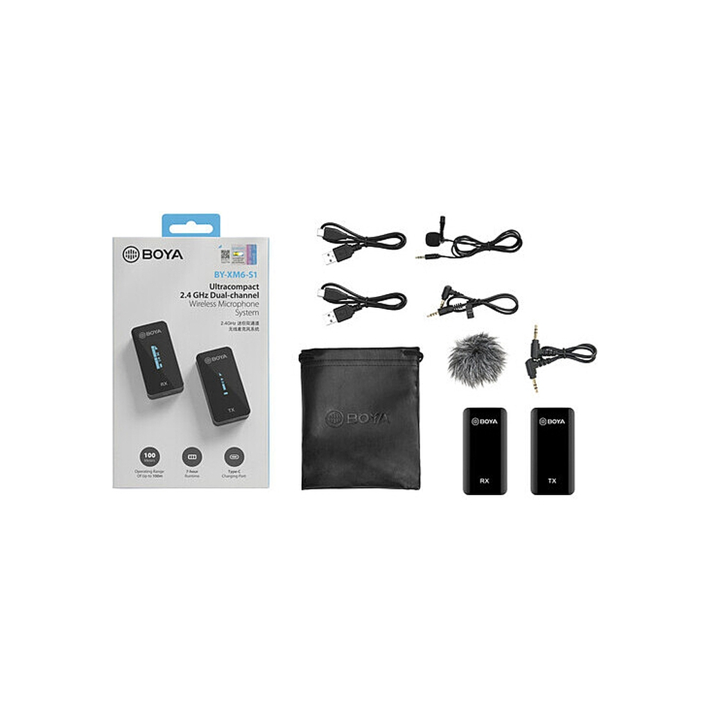 Мікрофон Boya 1TX+1RX BY-XM6-S1 - зображення 4