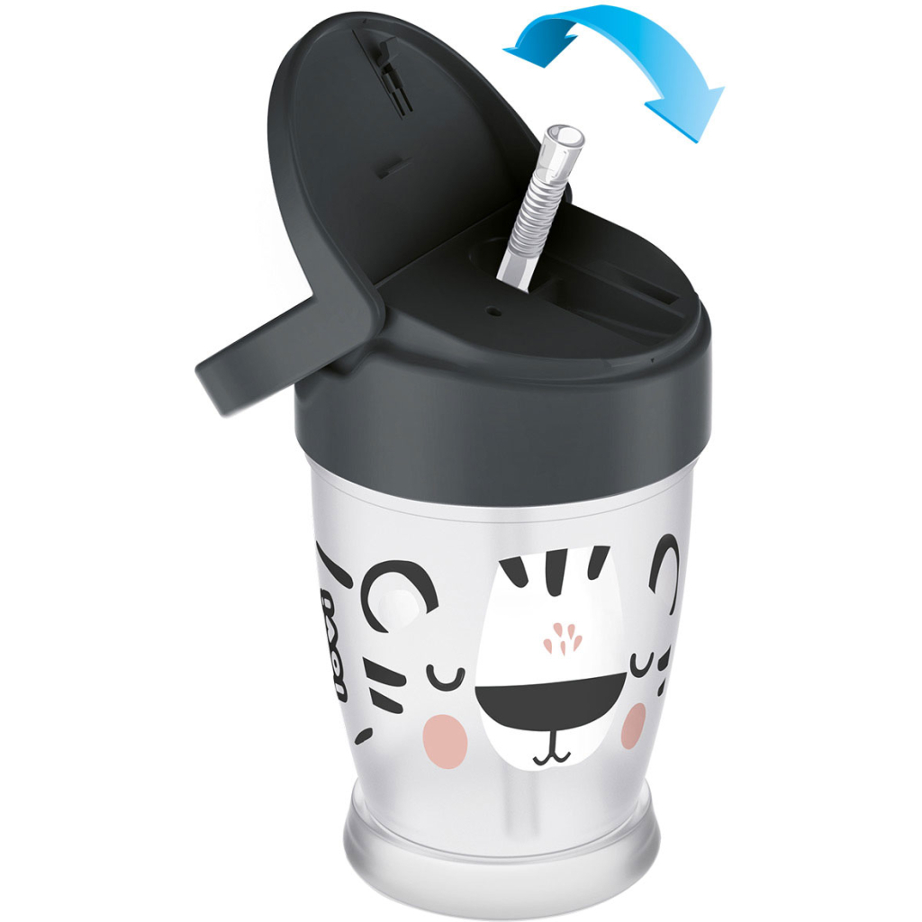 Поїльник-непроливайка Lovi Salt & Pepper із силіконовою трубочкою 250 мл (35/356) - зображення 2