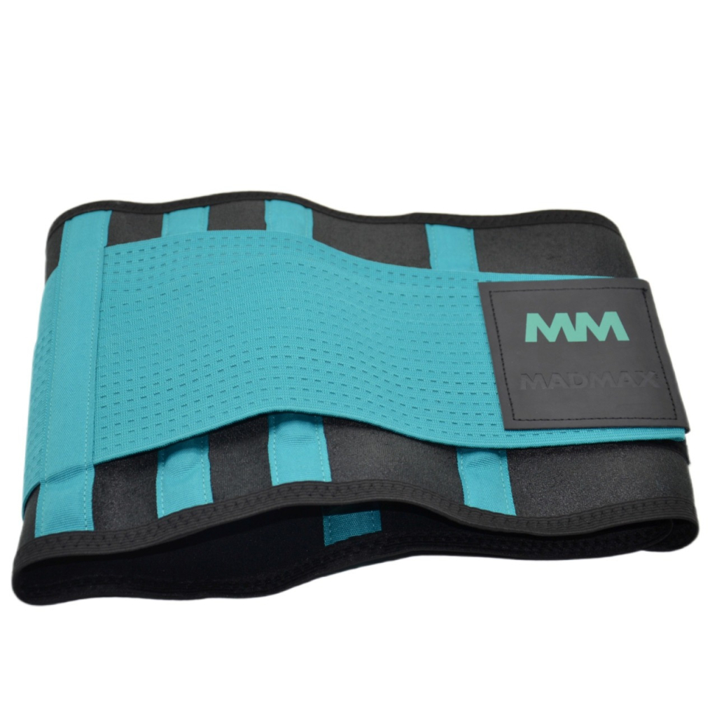 Пояс компресійний MadMax MFA-277 Slimming belt Black/turquoise L (MFA-277-TRQ_L) - изображение 5