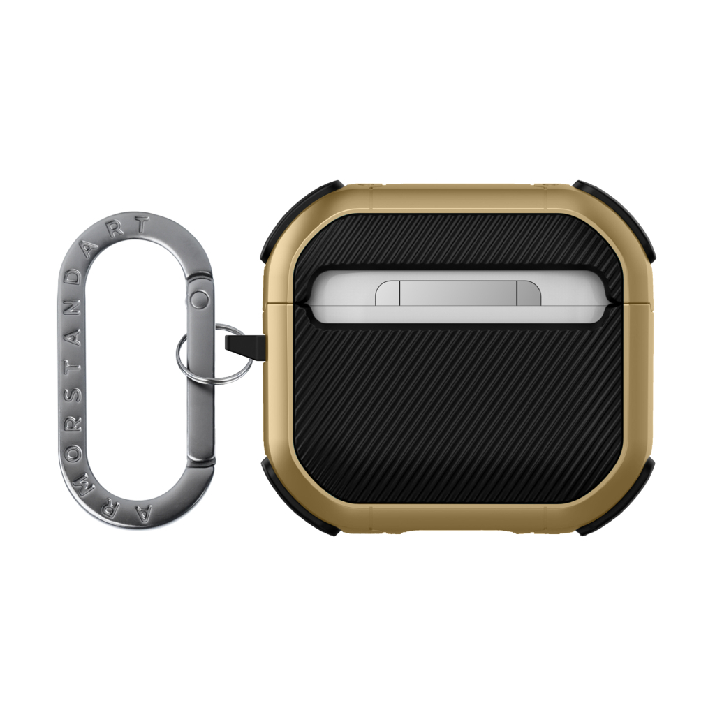 Чохол для навушників Armorstandart Panzer для Apple Airpods 4 Gold (ARM82555) - зображення 2