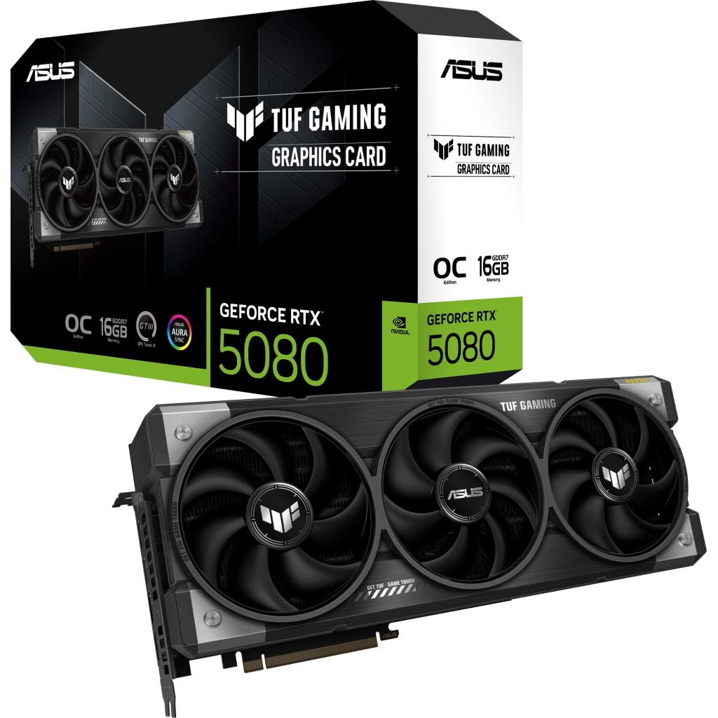 Відеокарта ASUS GeForce RTX5080 16GB TUF OC GAMING (TUF-RTX5080-O16G-GAMING) - зображення 11