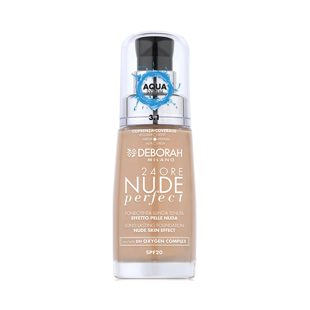 Тональна основа Deborah 24Ore Nude Perfect SPF20 3.1 30 мл (8009518377019) - зображення 1
