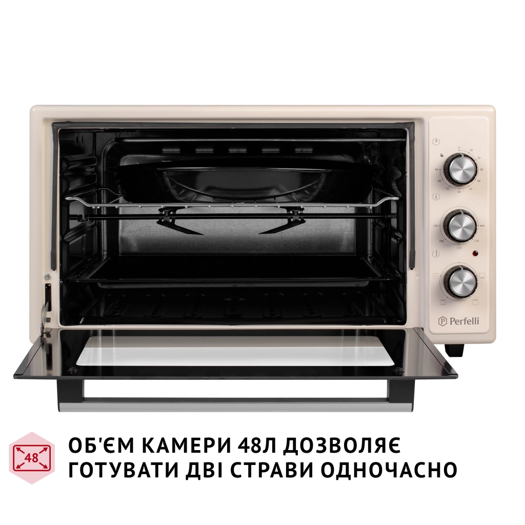 Електропіч Perfelli MIRAGE 48 IVORY - зображення 2