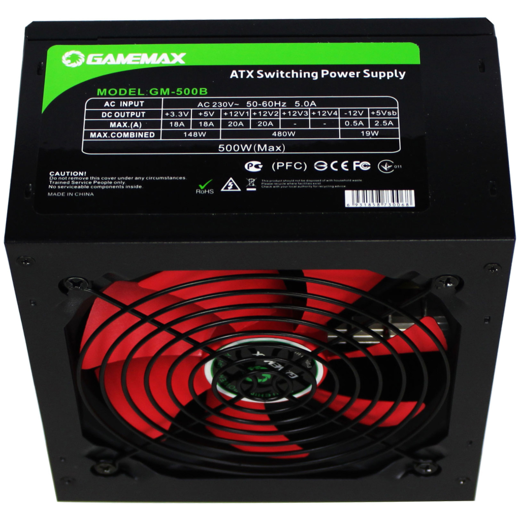 Блок живлення Gamemax 500W (GM-500B) - зображення 3