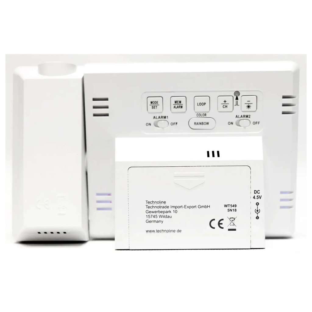 Настільний годинник Technoline WT549 проекційний White (DAS301195) - зображення 5