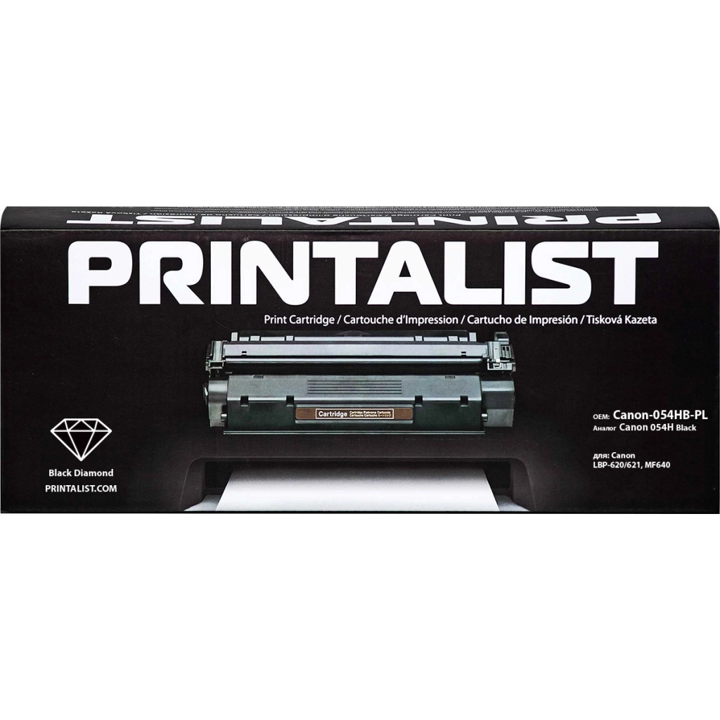 Картридж Printalist Canon 054H Black (Canon-054HB-PL) - зображення 1