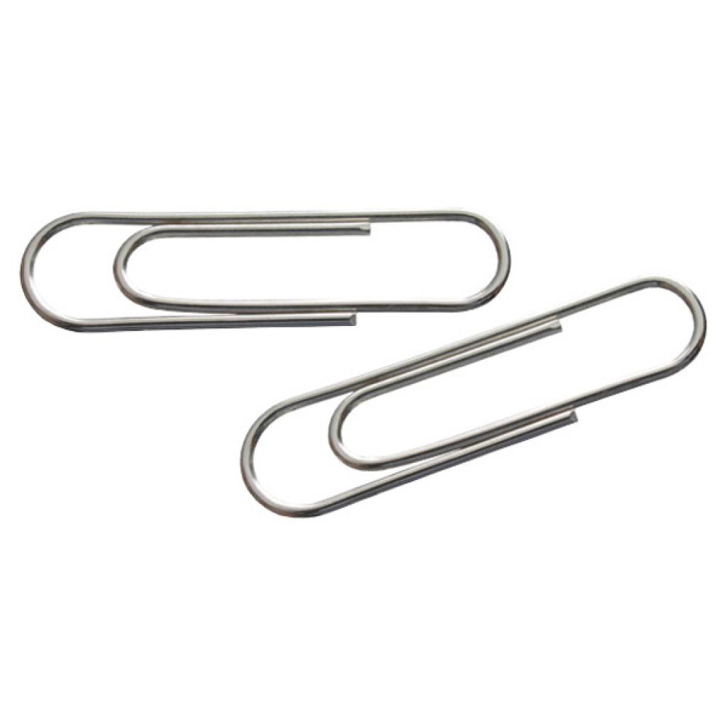 Скріпки канцелярські Axent rounded, nickel-plated, 78 мм, 50 шт. (4103-А) - изображение 1