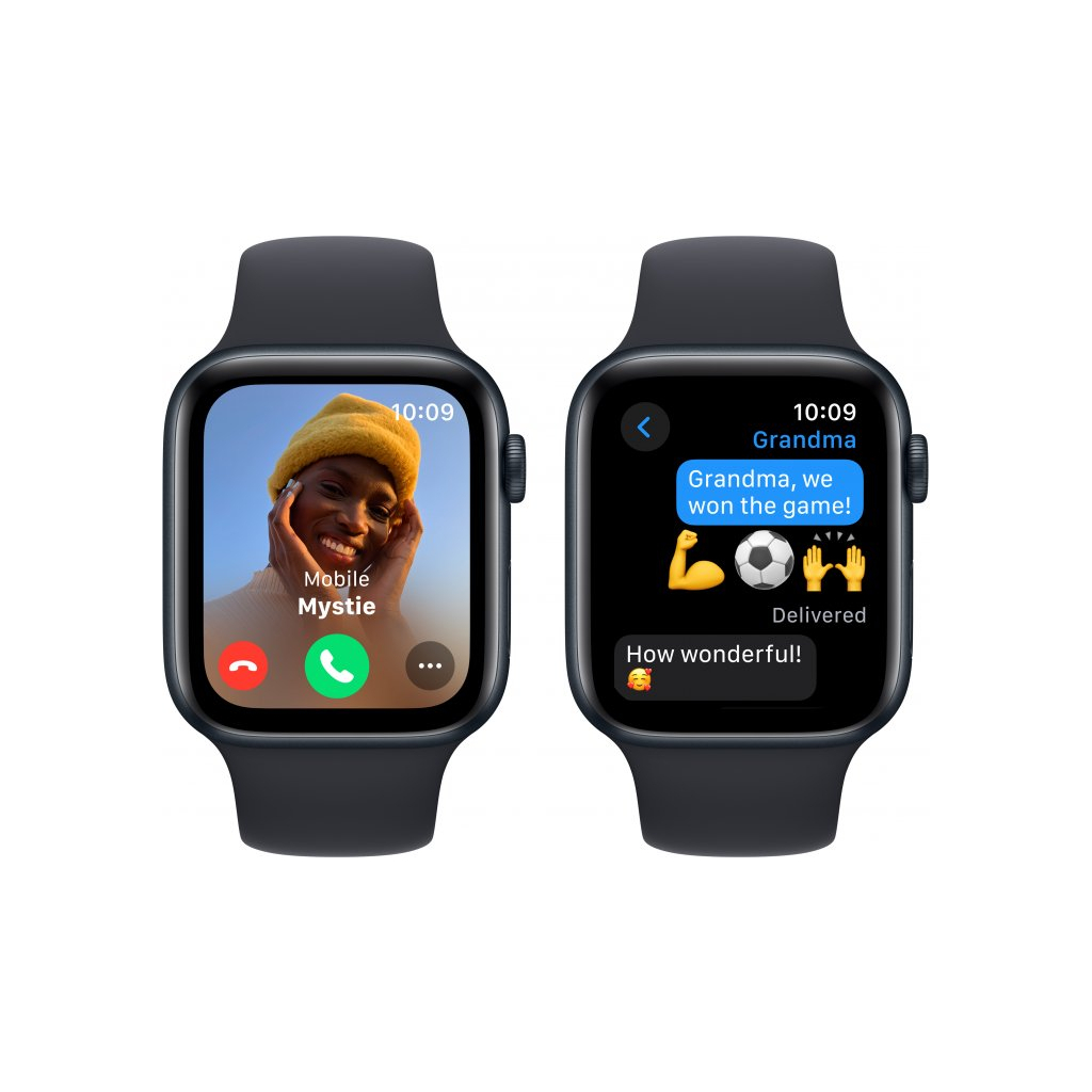 Смарт-годинник Apple Watch SE 2023 GPS 44mm Midnight Aluminium Case with Midnight Sport Band - M/L (MRE93QP/A) - зображення 4