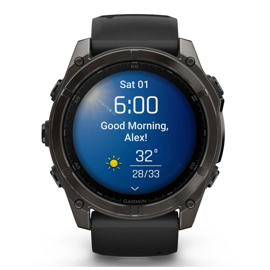 Смарт-годинник Garmin fenix 8 51mm,AMOLED,Saph,CrbnGryTi/Blk,Blk/PebbleGryBnd (010-02905-21) - зображення 2