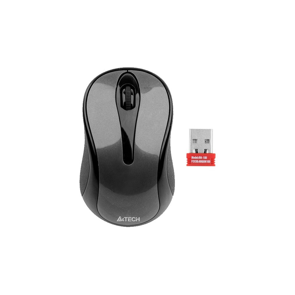 Мишка A4Tech G3-280N Glossy grey - зображення 2