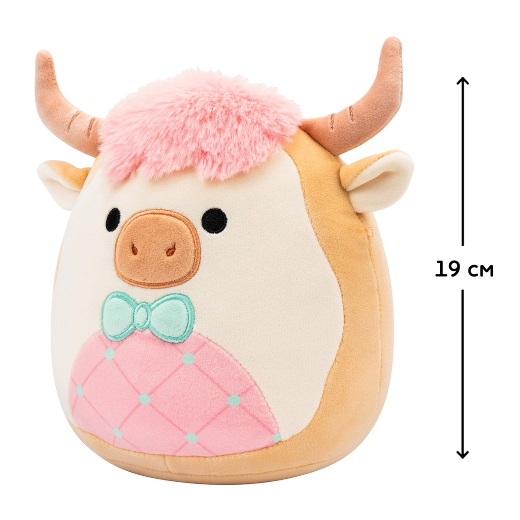 М'яка іграшка Squishmallows Корівка Самсон 19 см (SQER01229) - зображення 2