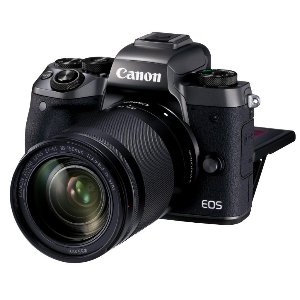 Цифровий фотоапарат Canon EOS M5 + 18-150 IS STM Kit Black (1279C049) - зображення 4