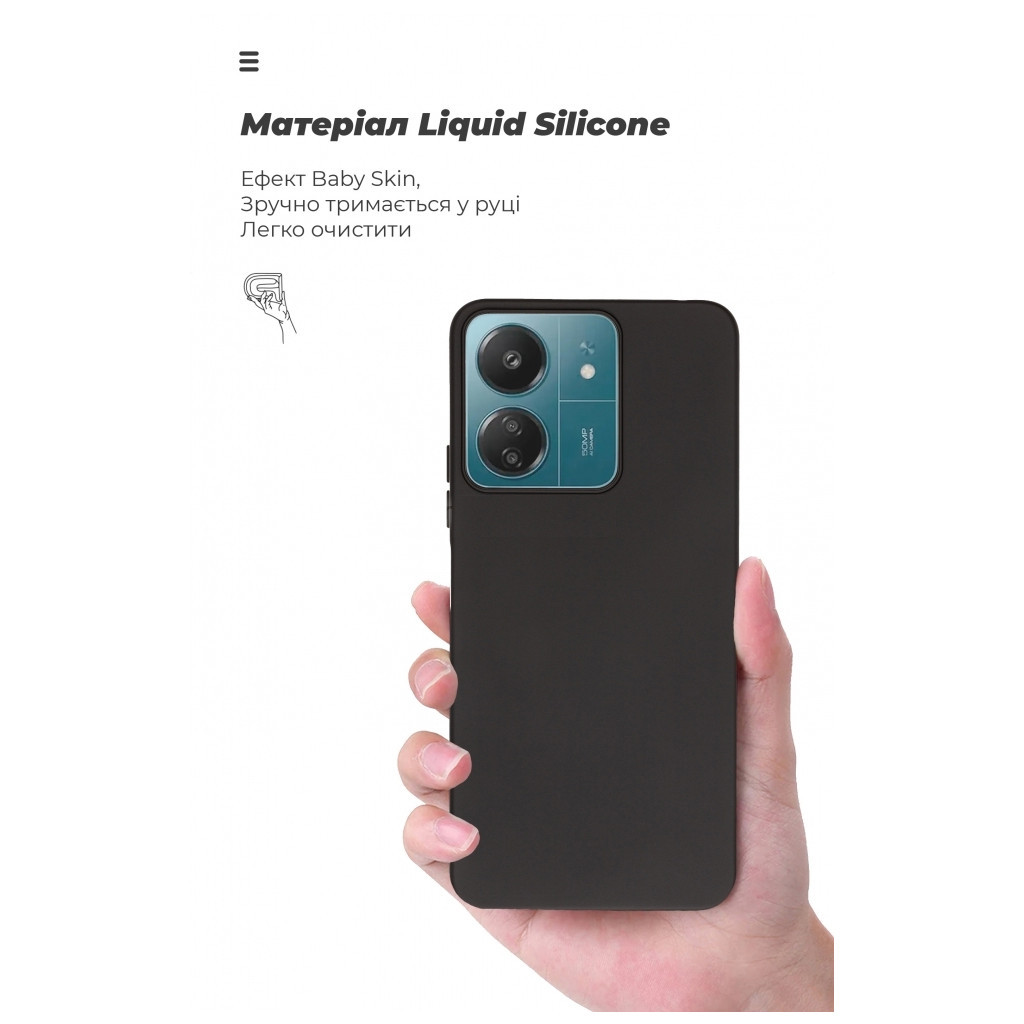 Чохол до мобільного телефона Armorstandart ICON Case Xiaomi Redmi 13C / Poco C65 Black (ARM72480) - зображення 7