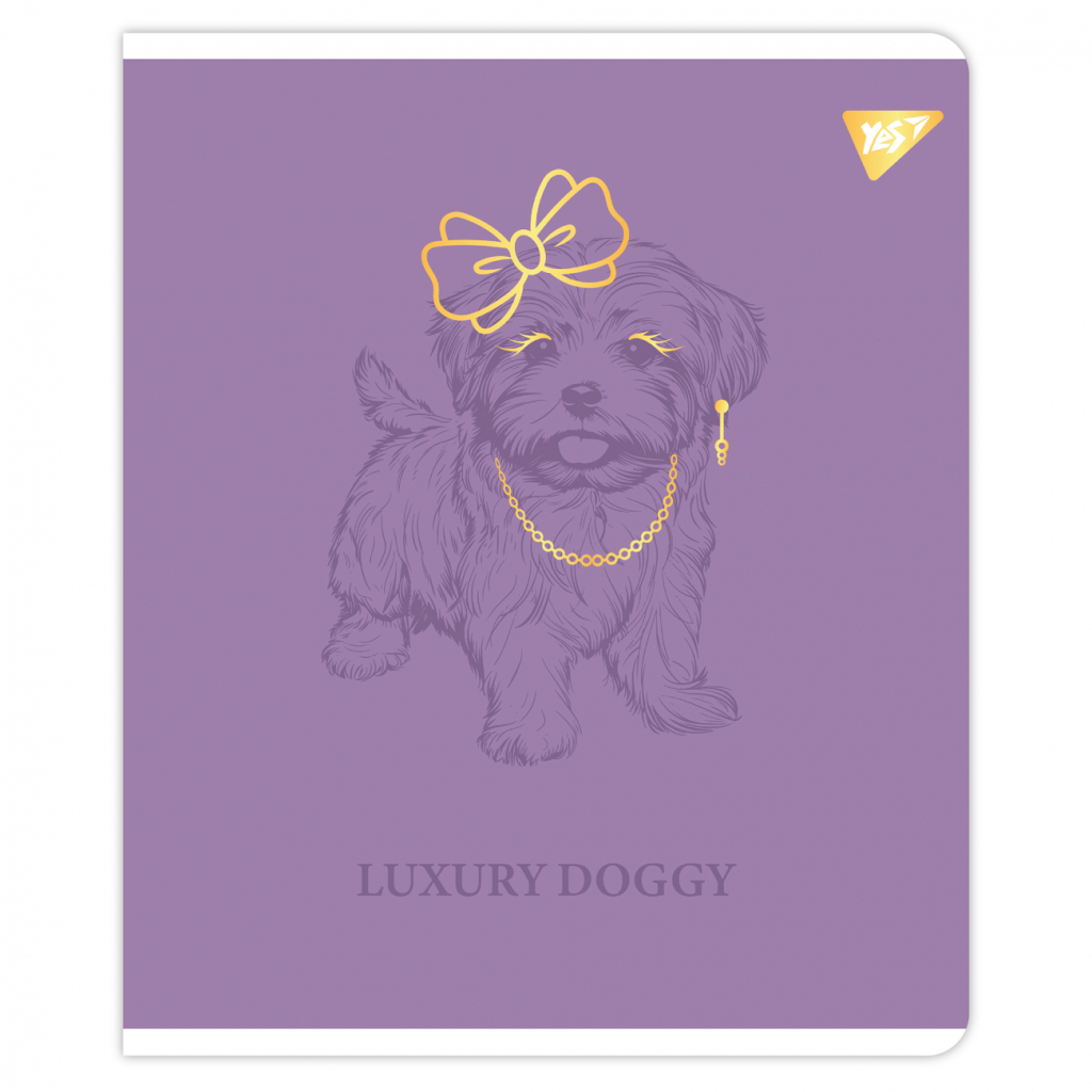 Зошит Yes Luxure doggy А5 48 аркушів клітинка (767549) - зображення 3