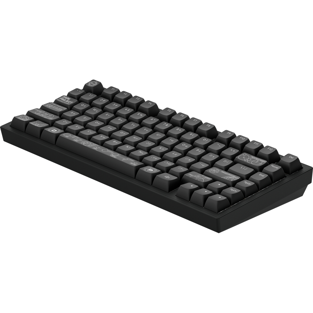 Клавіатура Dark Project ALU81 Terra Nova PBT RGB Mech G3MS Moonstone Black (DPKB_NOVA_81_ANSI_BLACK_UA) - зображення 5
