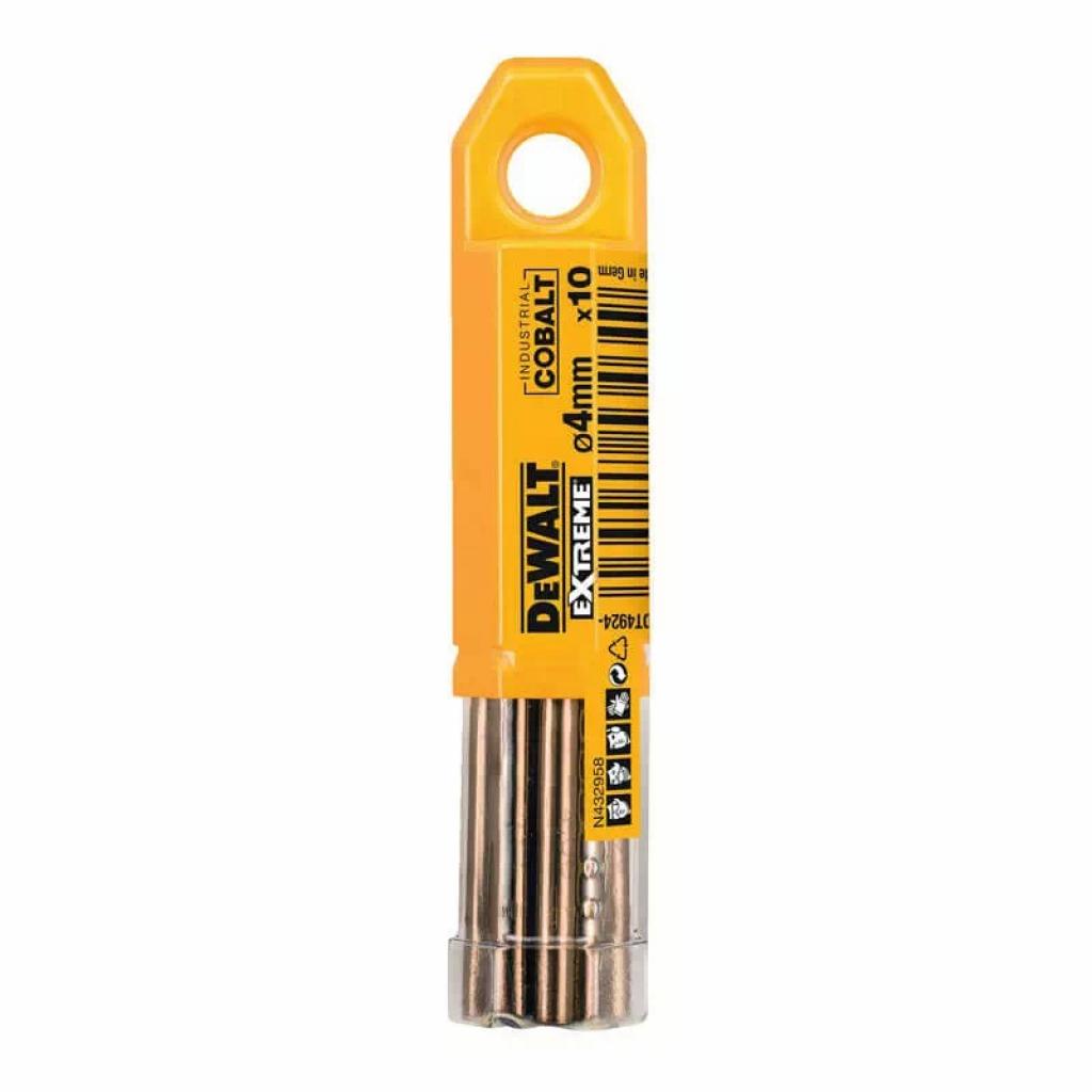 Свердло DeWALT EXTREME INDUSTRIAL COBALT HSS-CO, 4 х 75 х 43 мм, 10 шт (DT4924) - зображення 3