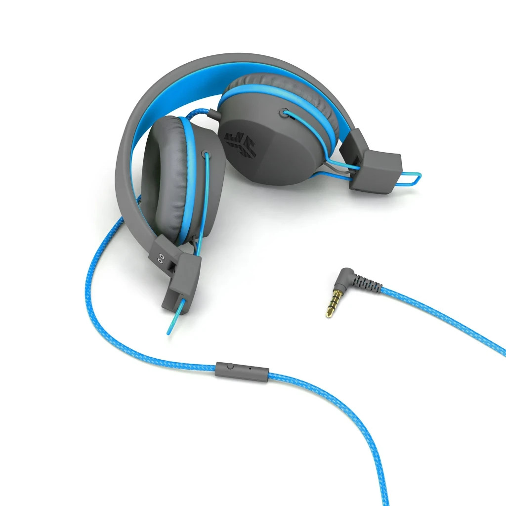 Навушники Jlab JBuddies Studio Kids Wired Graphite/Blue (IEUHJKSTUDIORGRYBLU6) - зображення 3