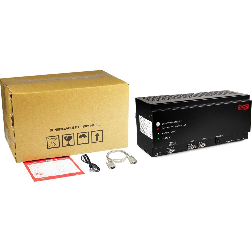 Пристрій безперебійного живлення Powercom DRU850DIN, 510W - зображення 6
