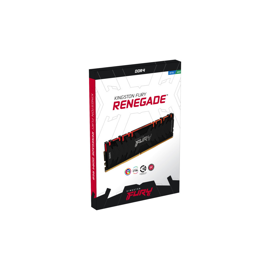 Модуль пам'яті для комп'ютера DDR4 8GB 4000 MHz Fury Renegade RGB Kingston Fury (ex.HyperX) (KF440C19RBA/8) - зображення 10