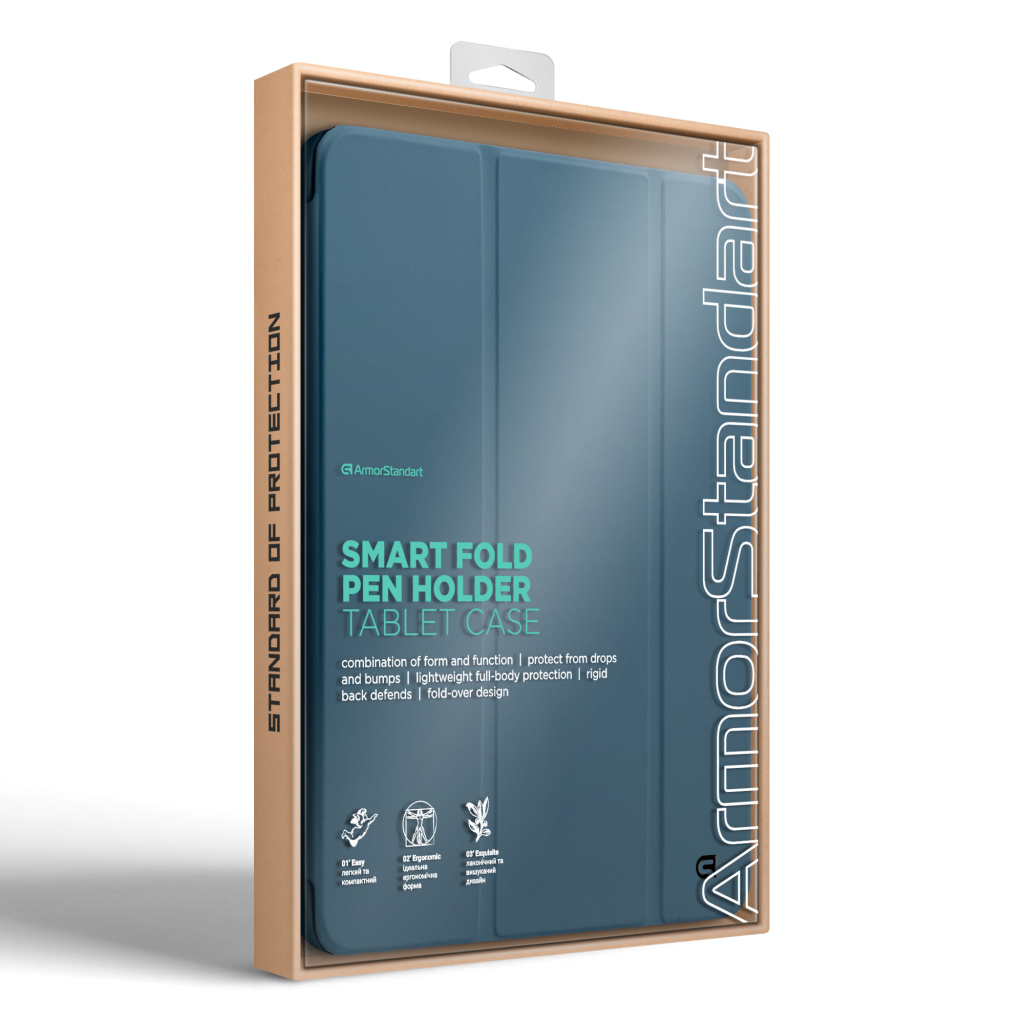 Чохол до планшета Armorstandart Smart Fold Pen Apple iPad Pro 13 (2024) Lavender Grey (ARM78140) - зображення 8