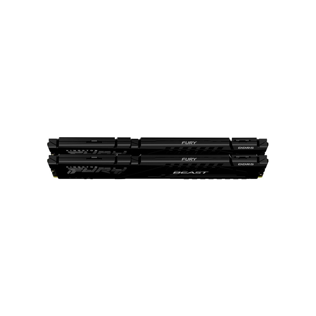 Модуль пам'яті для комп'ютера DDR5 32GB (2x16GB) 5200 MHz Beast Black Kingston Fury (ex.HyperX) (KF552C40BBK2-32) - зображення 3