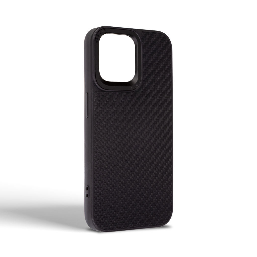 Чохол до мобільного телефона Harder Carbon Pattern Apple iPhone 14 Pro Max Black (ARM76780) - зображення 2