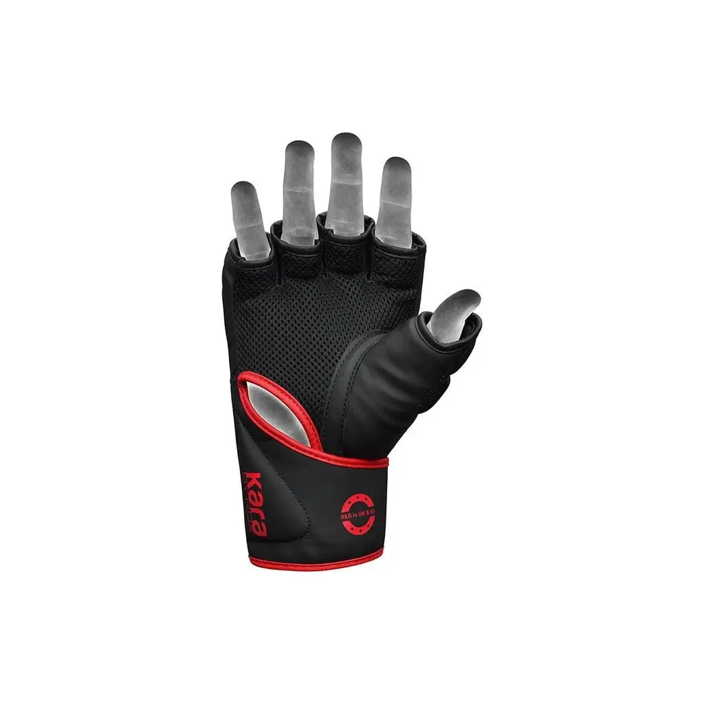 Рукавички для MMA RDX F6 Kara Matte Red Plus S/M (GSR-F6MR-S/M+) - зображення 5