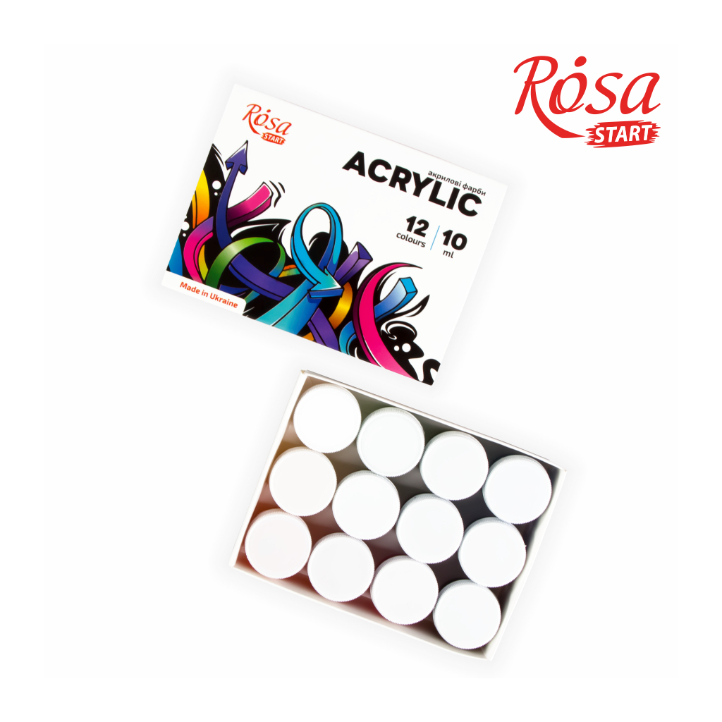 Акрилові фарби Rosa START Graffiti 12 x10мл (4823098531074) - зображення 2