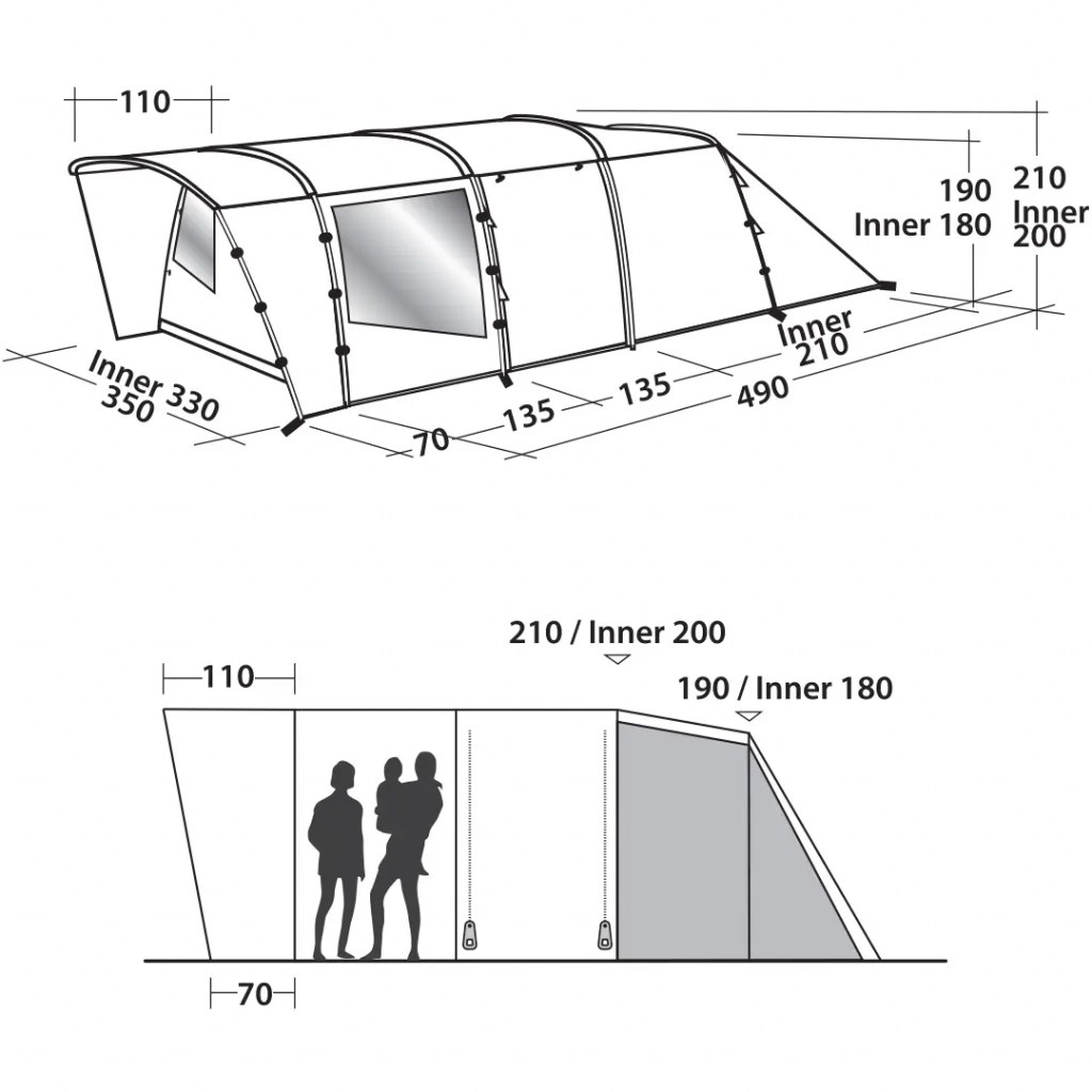 Намет Easy Camp Palmdale 600 Forest Green (928893) - зображення 9