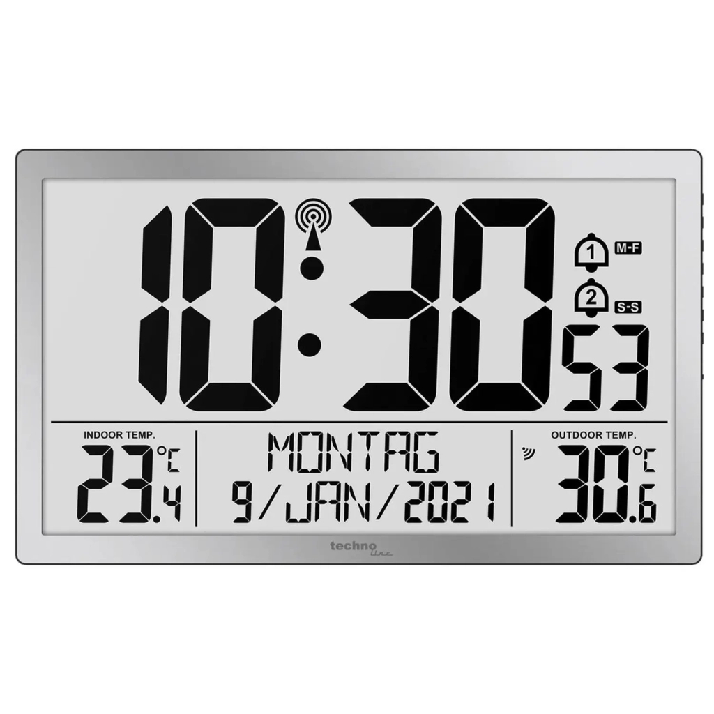 Настінний годинник Technoline WS8113 Silver (DAS302461) - зображення 2