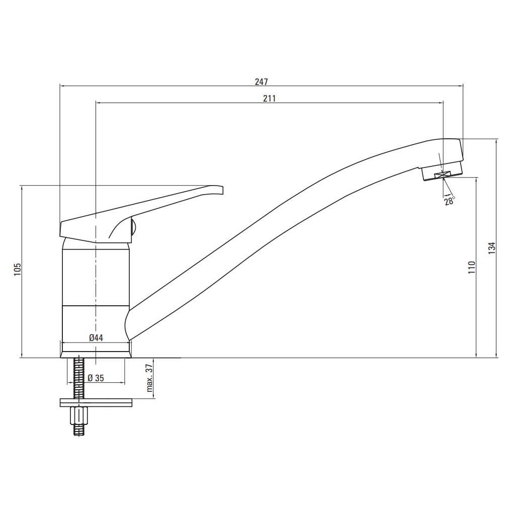 Мийка кухонна Deante Twist + зміш. BYU 60M (ZHCA0813) - зображення 4