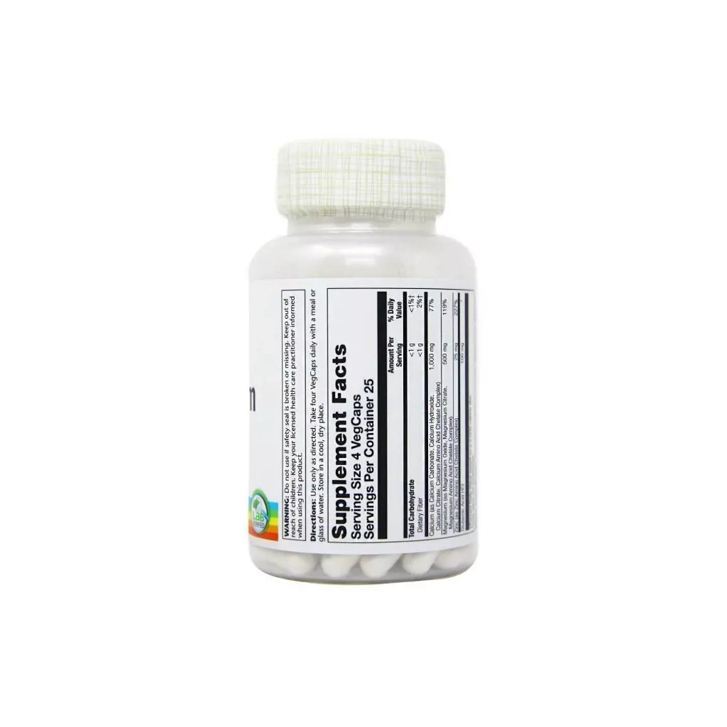 Мінерали Solaray Кальцій Магній Цинк, Calcium Magnesium Zinc, 100 капсул (SOR-04560) - зображення 2