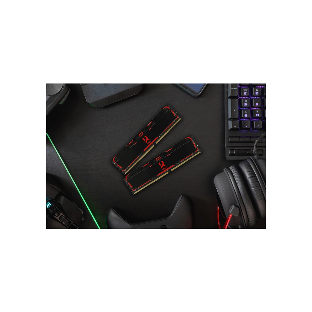 Модуль пам'яті для комп'ютера DDR4 32GB (2x16GB) 3200 MHz IRDM Black Goodram (IR-X3200D464L16A/32GDC) - зображення 4