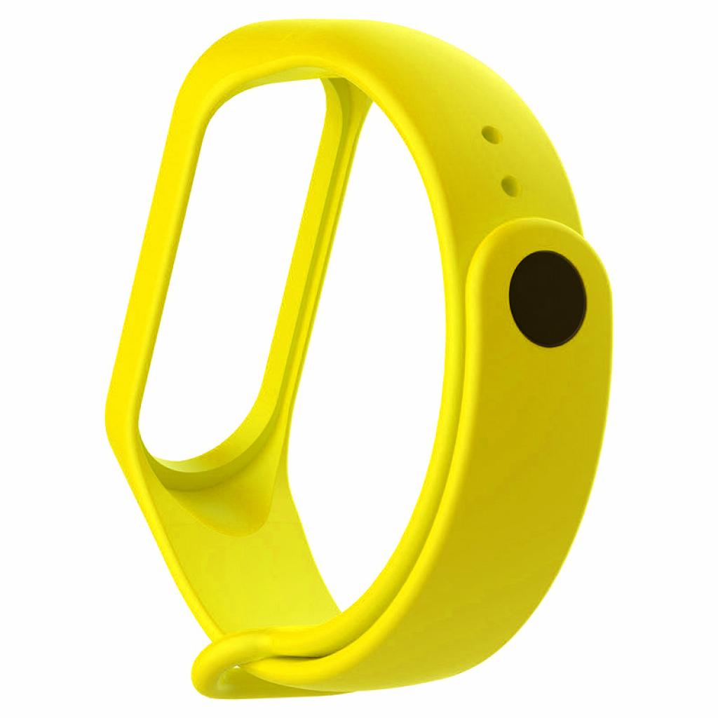 Ремінець до фітнес браслета BeCover Silicone для Xiaomi Mi Band 3/4 Yellow (704130) - зображення 3