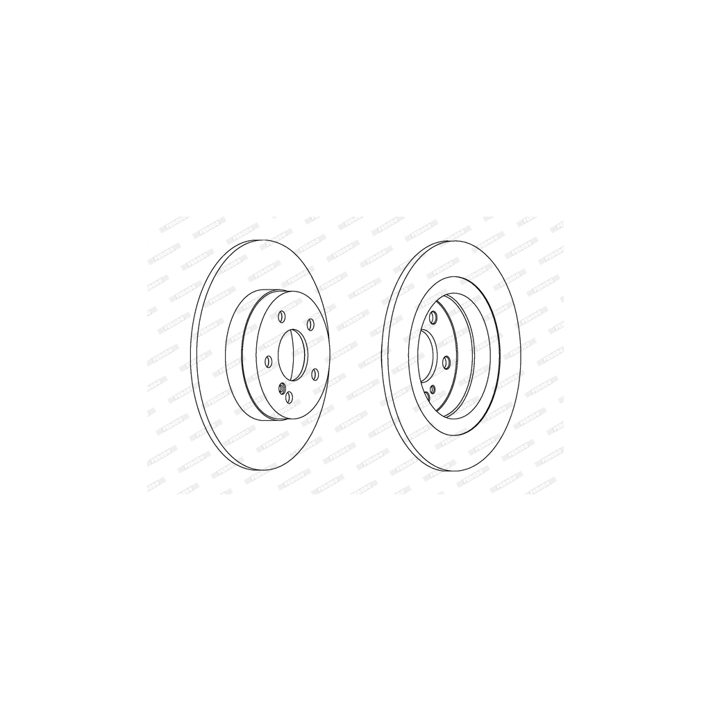 Гальмівний диск FERODO DDF1691C - зображення 1