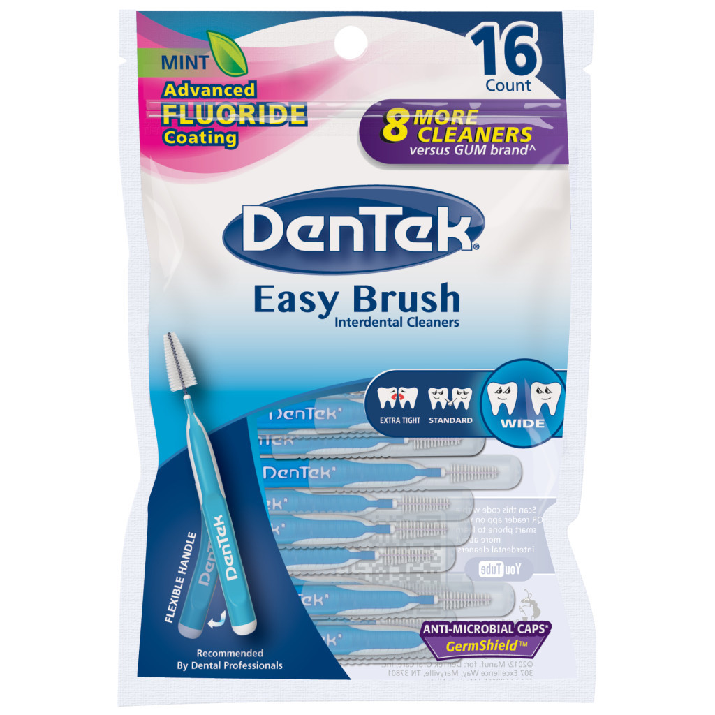 Щітки для міжзубних проміжків DenTek Зручне очищення для Широких проміжків 16 шт. (047701002582) - зображення 1