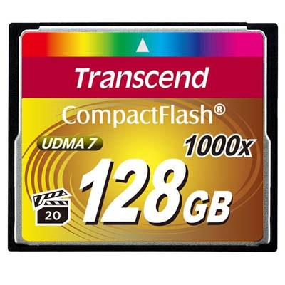 Карта пам'яті Transcend 128Gb Compact Flash 1000x (TS128GCF1000) - зображення 1