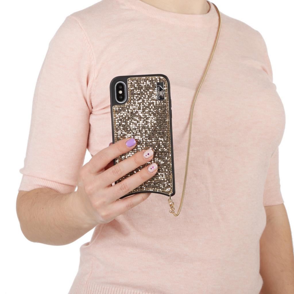 Чохол до мобільного телефона BeCover Glitter Wallet Apple iPhone Xs Max Gold (703622) (703622) - зображення 3