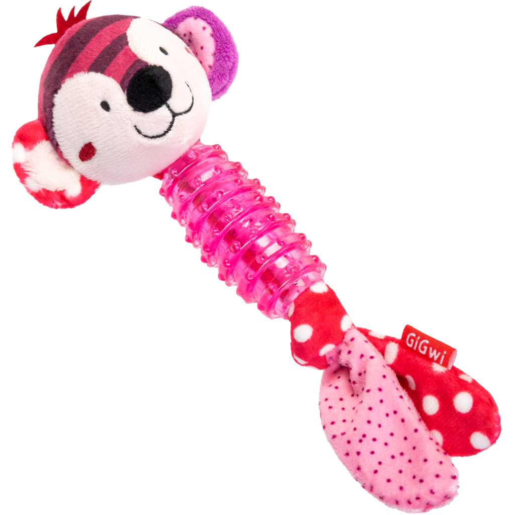 Іграшка для собак GiGwi Suppa Puppa Мавпочка з пищалкою 20 см (2304) - зображення 1