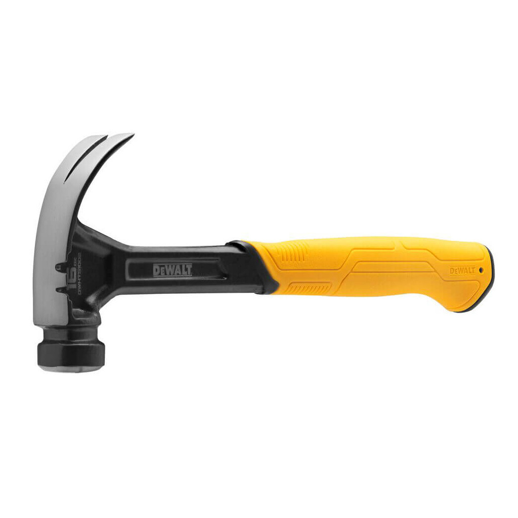 Молоток DeWALT CURVE-CLAW, суцільнометалевий, 454 г, з гвоздодером. (DWHT51002-0) - зображення 2