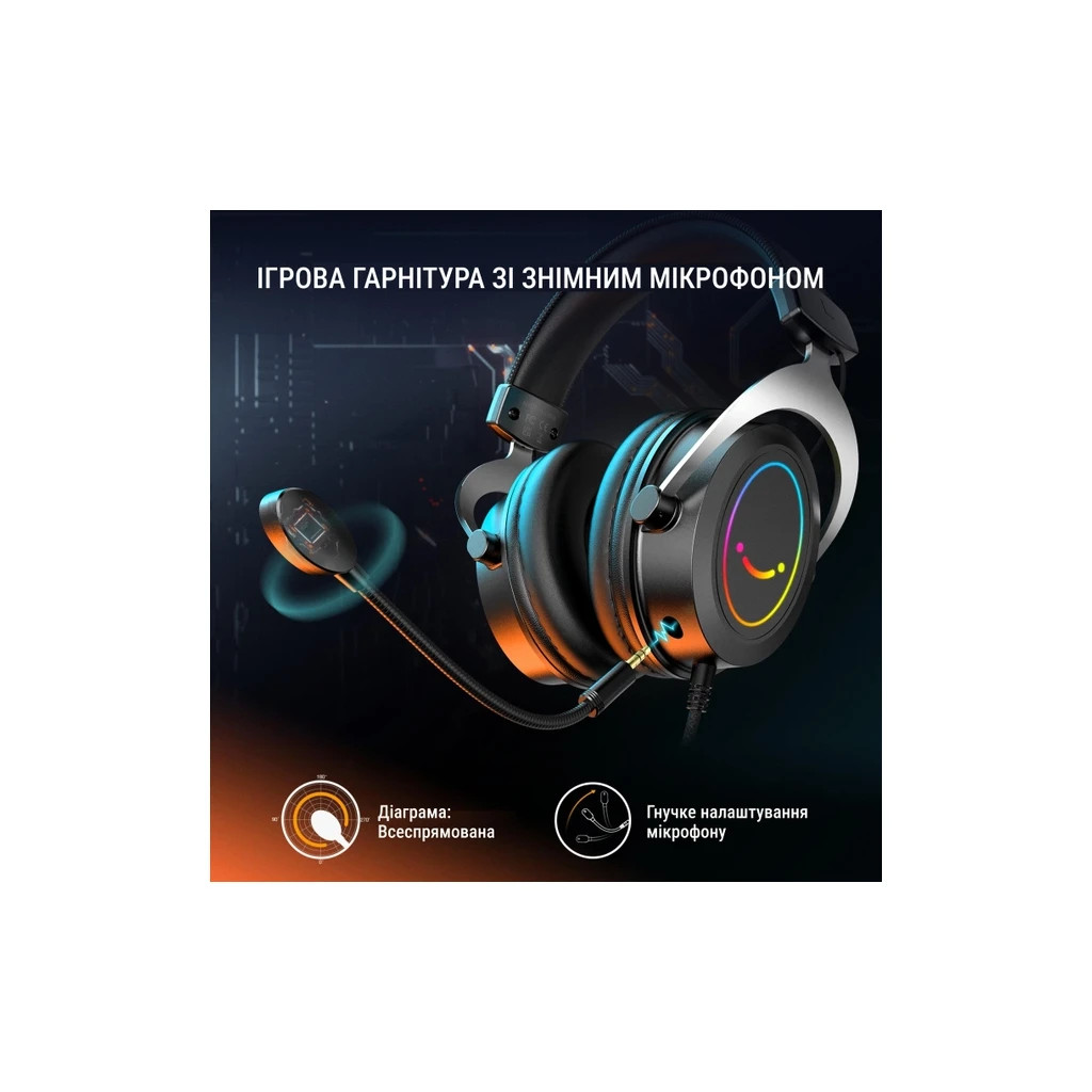 Навушники Fifine H3 RGB Black (H3) - изображение 2