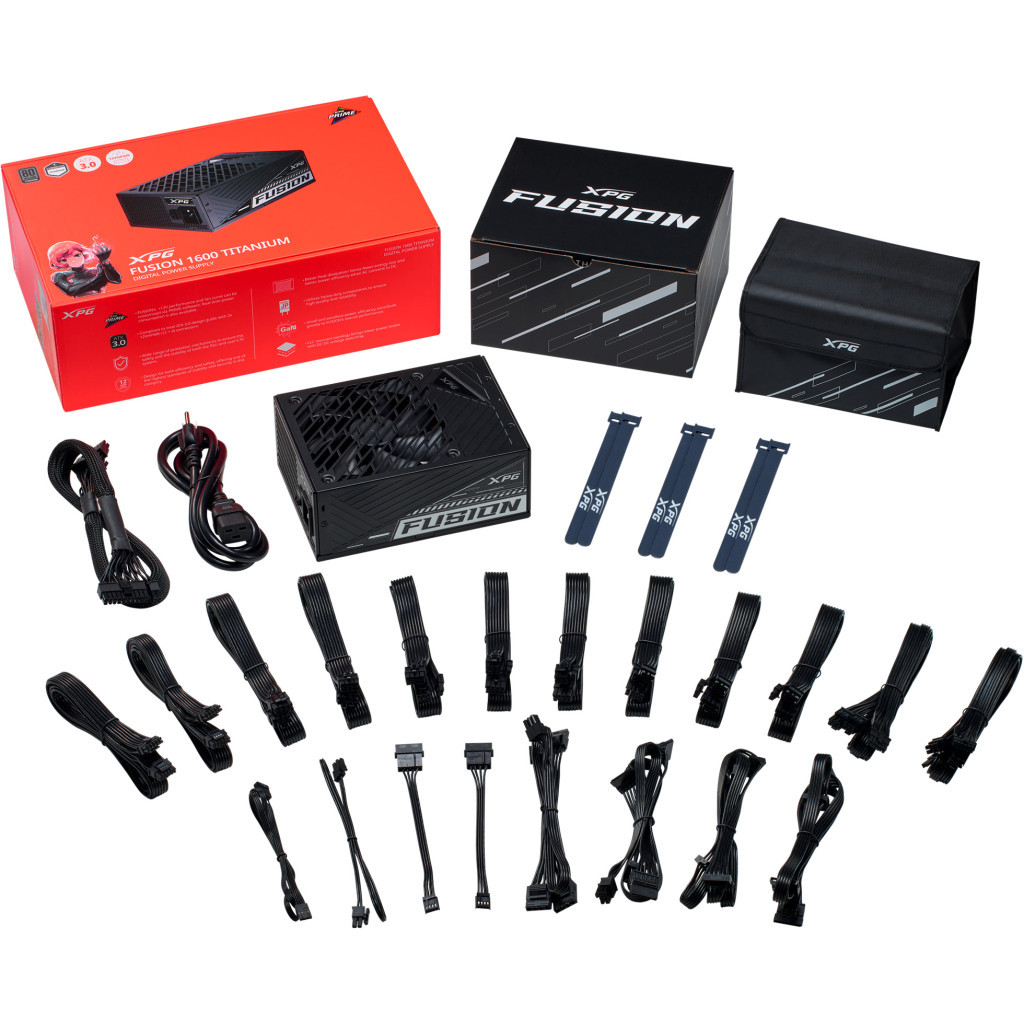 Блок живлення ADATA 1600W (FUSION1600T-BKCEU) - зображення 8