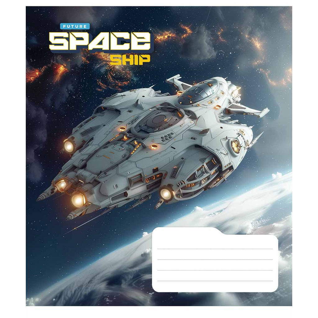 Зошит Школярик Space ship 36 аркушів лінія (036-3435L) - зображення 5