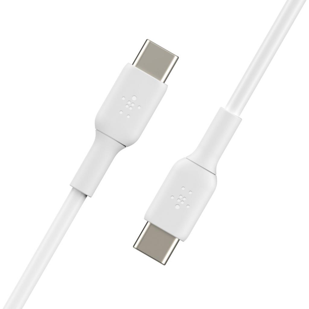Дата кабель USB-С - USB-С, PVC, 1m, white Belkin (CAB003BT1MWH) - зображення 4