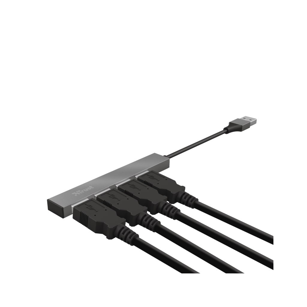 Концентратор Trust Halyx Aluminium 4-Port Mini USB Hub (23786_TRUST) - изображение 2