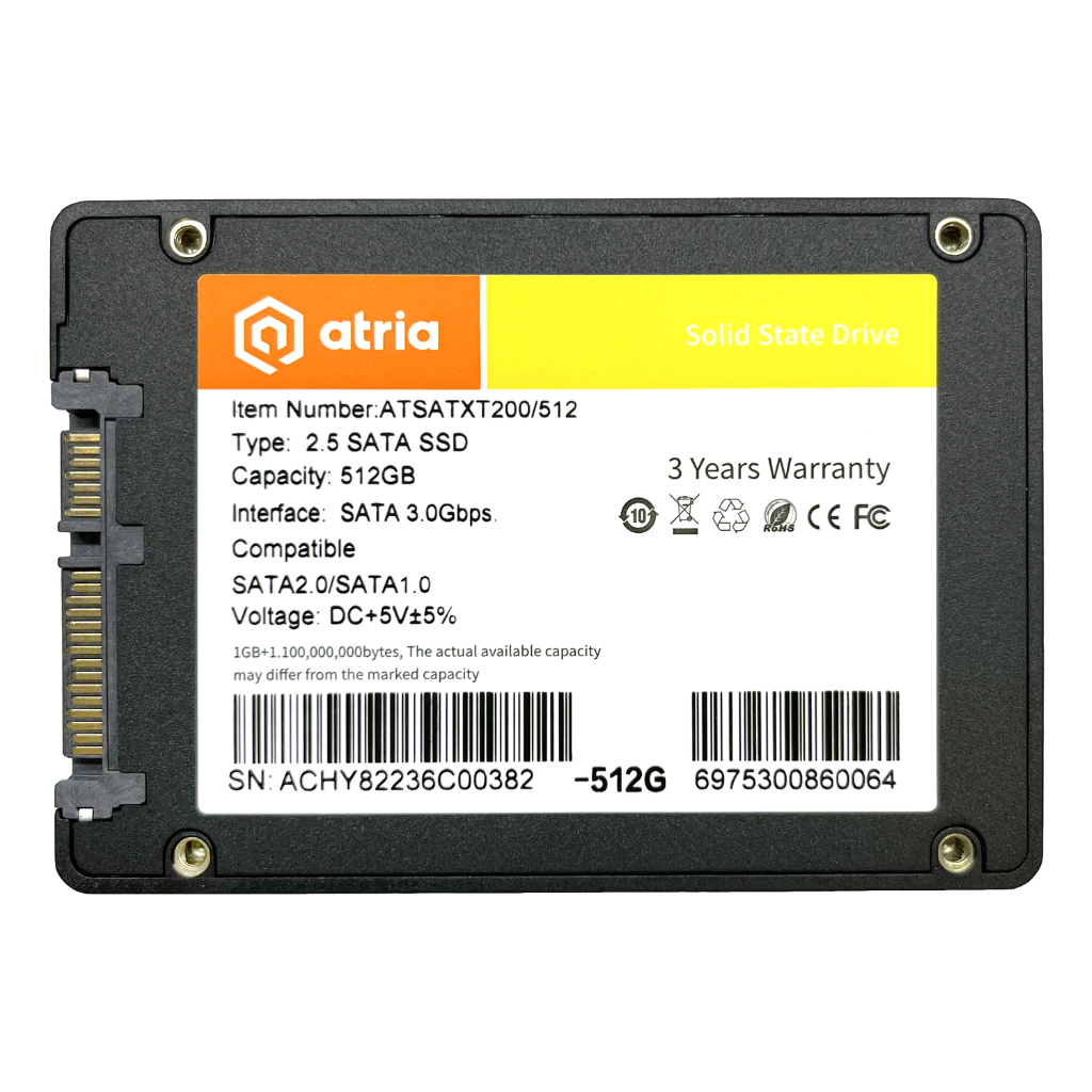 Накопичувач SSD 2.5" 512GB XT200 ATRIA (ATSATXT200/512) - зображення 2
