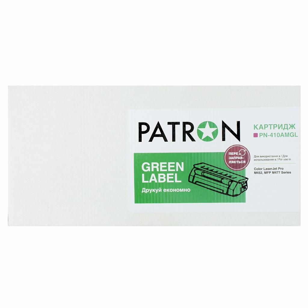 Картридж Patron HP CLJ CF413A, для Pro M452/M477 Magenta, GREEN Label (PN-410AMGL) - зображення 3