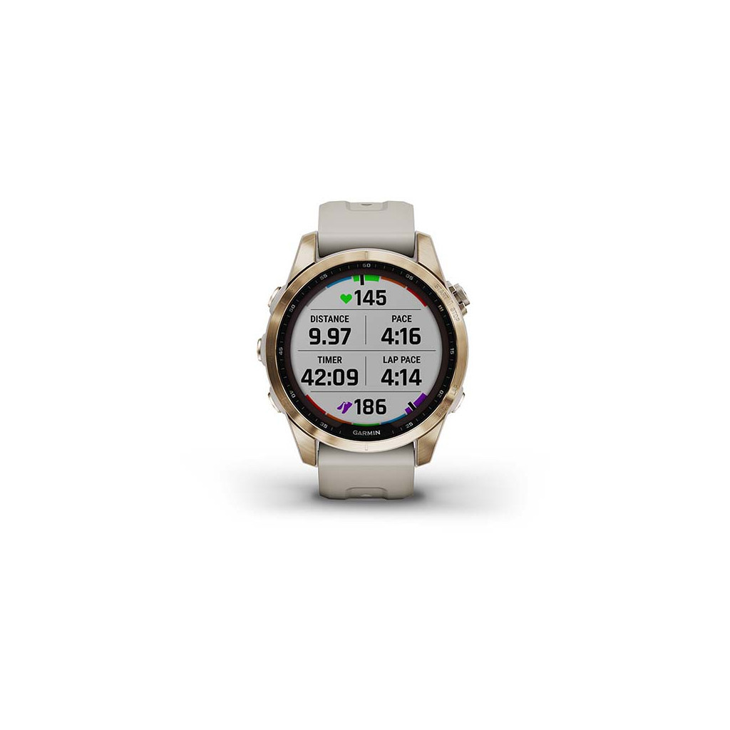 Смарт-годинник Garmin fenix 7S Sapphire Sol, Cream Gold Ti w/ Light Sand Band, GPS (010-02539-21) - зображення 9